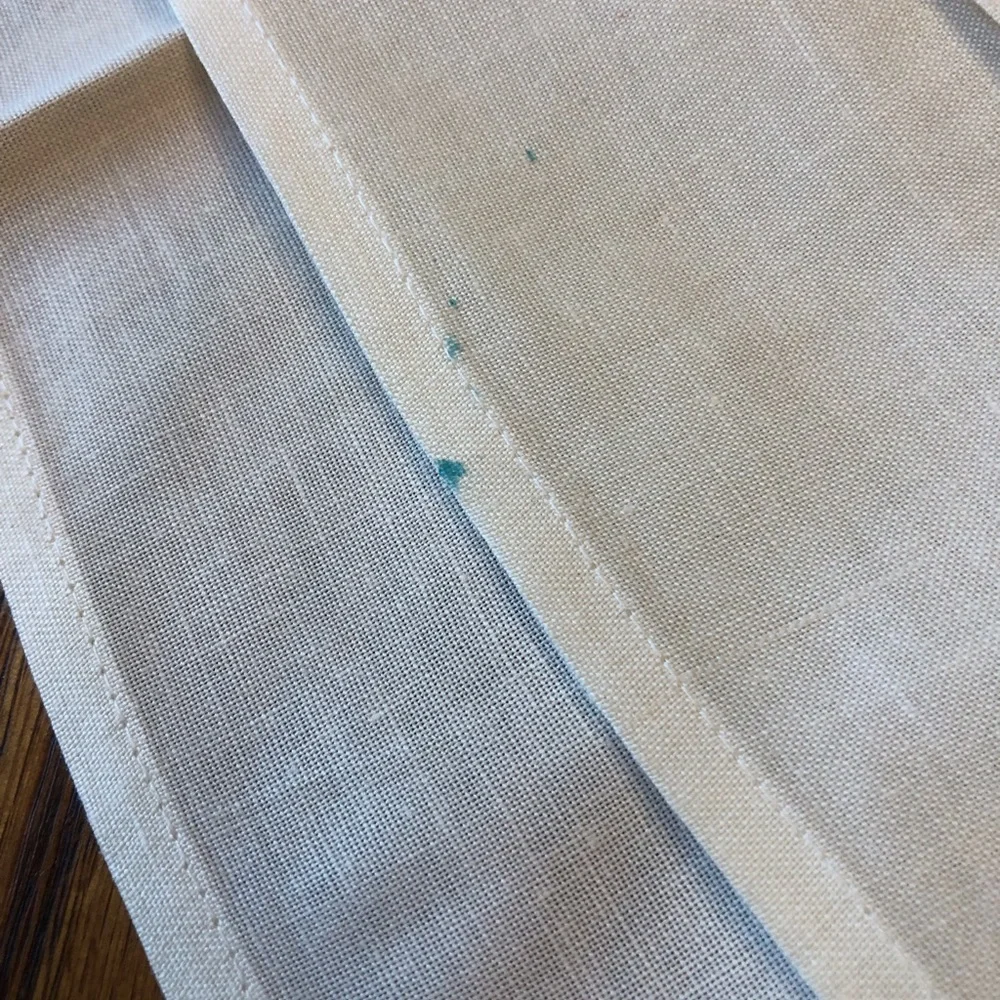 Vintage Set of 4 Napkins Candlelight in Color  with Embroidery